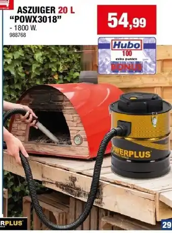 Hubo Aszuiger 20 l “powx3018” aanbieding