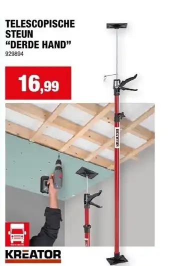 Hubo Telescopische steun “derde hand” aanbieding