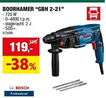 Hubo Boorhamer “gbh 2-21” aanbieding