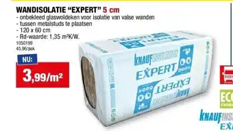 Hubo Wandisolatie “expert” 5 cm aanbieding