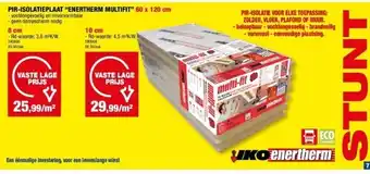 Hubo Pir-isolatieplaat “enertherm multifit” 60 x 120 cm 8 cm aanbieding