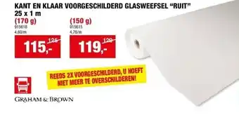 Hubo Kant en klaar voorgeschilderd glasweefsel “ruit” aanbieding