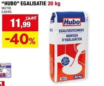 Hubo “hubo” egalisatie 20 kg aanbieding