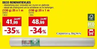 Hubo Deco renovatievlies aanbieding