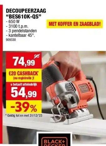 Hubo Decoupeerzaag “bes610k-qs” aanbieding
