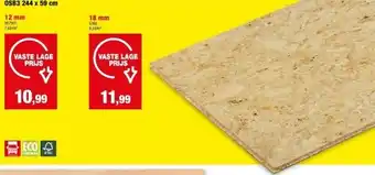 Hubo Osb3 244 x 59 cm aanbieding