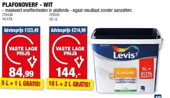 Hubo Plafondverf - wit aanbieding