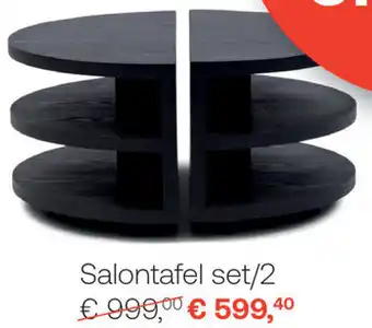 Meubelen Jonckheere salontafel set/2 aanbieding