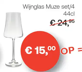 Wijnglas Muze set/4 44cl