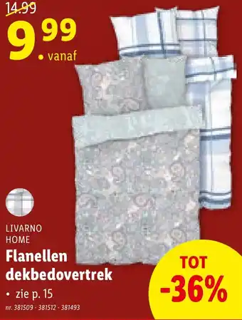 Lidl Flanellen dekbedovertrek aanbieding