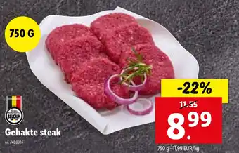 Lidl Gehakte steak 750g aanbieding