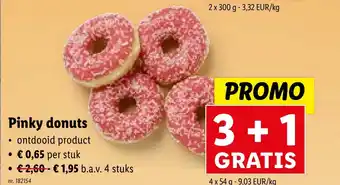 Lidl Pinky donuts aanbieding