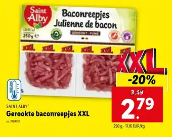 Lidl Gerookte baconreepjes XXL aanbieding