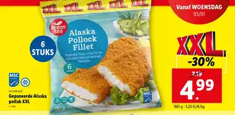 Lidl Gepaneerde Alaska pollak XXL aanbieding