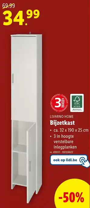 Lidl LIVARNO HOME Bijzetkast aanbieding