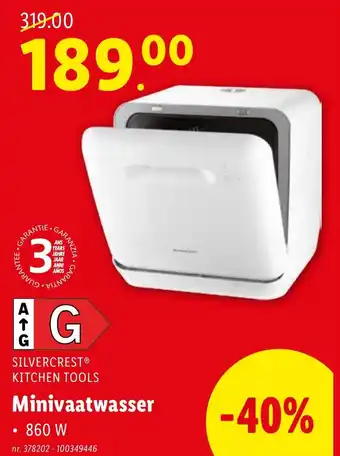 SILVERCRESTⓇ KITCHEN TOOLS Minivaatwasser