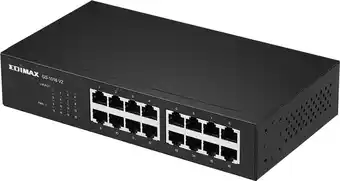 Bol.com Edimax gs-1016 v2 gigabit ethernet switch met 16 poorten / zwart aanbieding