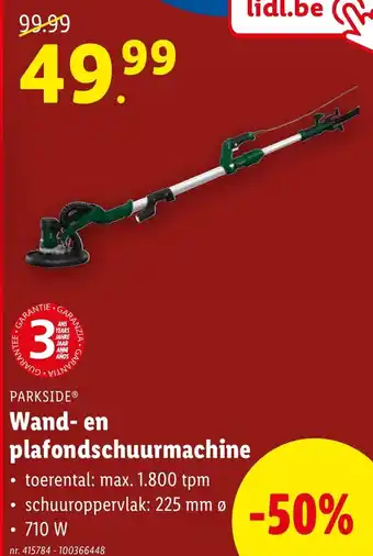 Wand- en plafondschuurmachine