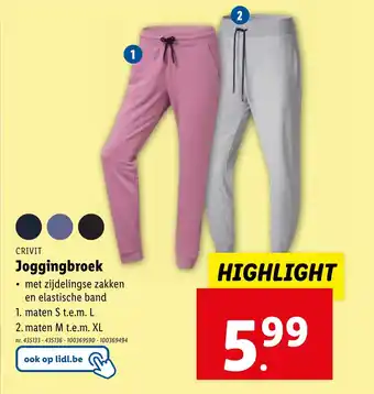 Lidl Joggingbroek aanbieding