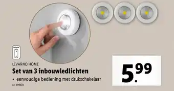 Lidl LIVARNO HOME Set van 3 inbouwledlichten aanbieding
