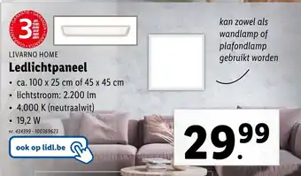 Lidl LIVARNO HOME Ledlichtpaneel aanbieding