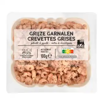 Delhaize Gekooktegrijze garnalen | noordzee aanbieding