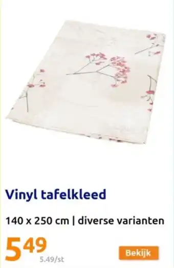 Action Vinyl tafelkleed 140 x 250 cm aanbieding