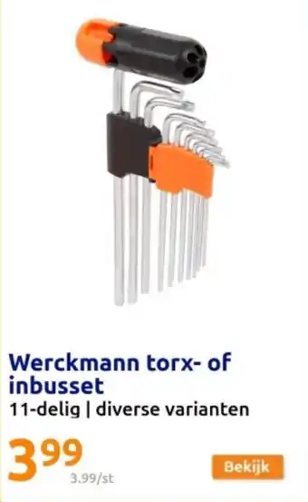 Action Werckmann torx- of inbusset aanbieding