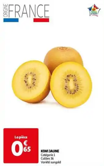 Auchan KIWI JAUNE aanbieding