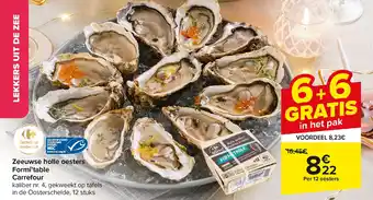 Carrefour Market Zeeuwse holle oesters Formi'table aanbieding