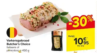 Carrefour Market Varkensgebraad Butcher's Choice aanbieding