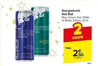 Carrefour Market Energiedrank Red Bull aanbieding