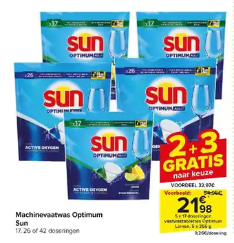 Carrefour Market Machinevaatwas Optimum Sun aanbieding