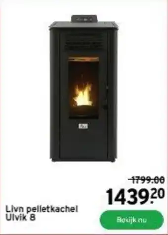 GAMMA Livn pelletkachel Ulvik 8 aanbieding