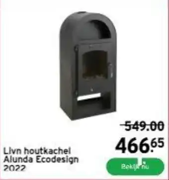 GAMMA Livn houtkachel Alunda Ecodesign 2022 aanbieding