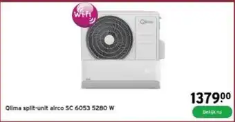 GAMMA Qlima split-unit airco SC 6053 5280 W aanbieding
