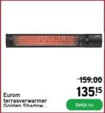Eurom terrasverwarmer Golden Shadow