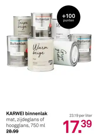 Karwei KARWEI binnenlak aanbieding