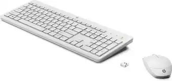 Coolblue Hp 230 wireless mouse and keyboard combo (white) bel aanbieding