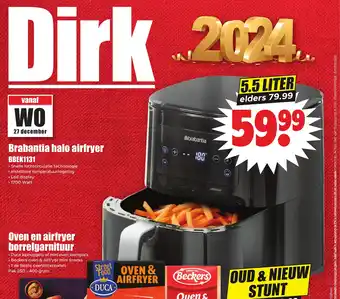 Brabantia halo airfryer 5.5 liter