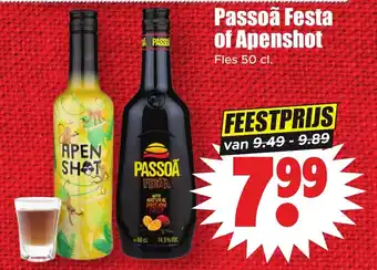 Passoã Festa of Apenshot Fles 50 cl.
