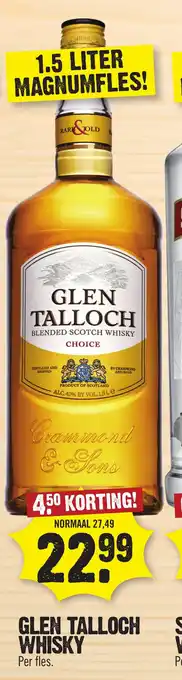 Dirk GLEN TALLOCH WHISKY 1,5 LITER aanbieding