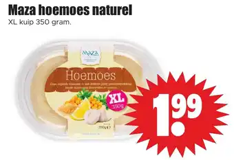 Dirk Maza hoemoes naturel XL kuip 350 gram. aanbieding