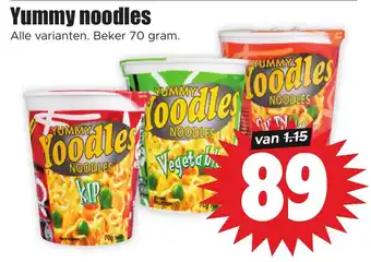 Yummy noodles Beker 70 gram