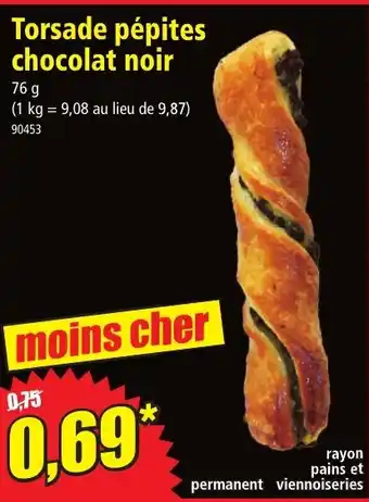 Torsade pepites chocolat noir 76g 90453