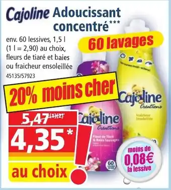 Adoucissant concentré
