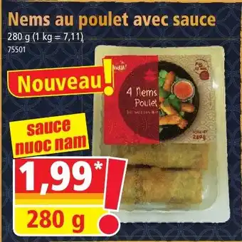 Nems au poulet avec sauce 280g