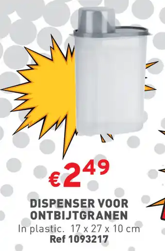 DISPENSER VOOR ONTBIJTGRANEN