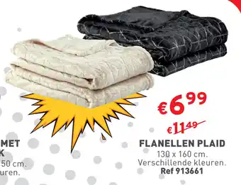 Trafic FLANELLEN PLAID 130 x 160 cm aanbieding