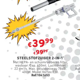 Trafic STEELSTOFZUIGER 2-IN-1 aanbieding